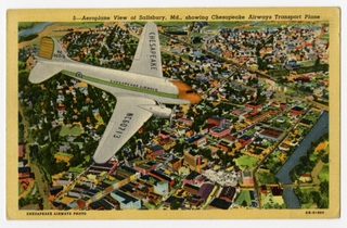 Image: postcard: Chesapeake Airways