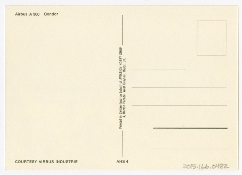Image: postcard: Condor, Airbus A300