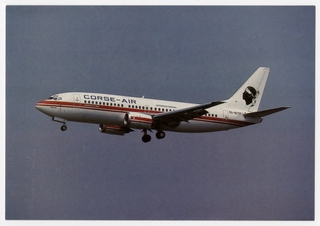 Image: postcard: Corse Air International, Boeing 737-300