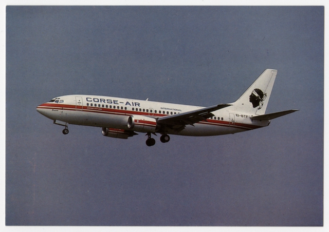 Postcard: Corse Air International, Boeing 737-300
