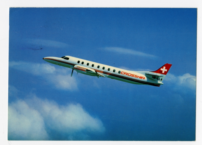 Image: postcard: Crossair, Swearingen Metroliner
