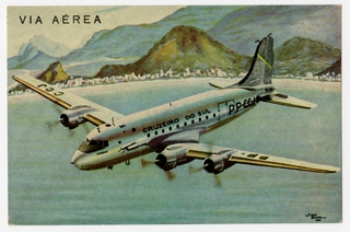 Image: postcard: Cruzeiro do Sol, Douglas DC-4