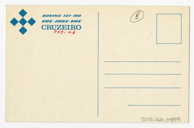 Image: postcard: Cruzeiro, Boeing 727
