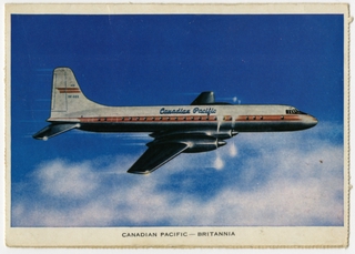 Image: postcard: Canadian Pacific Airlines, Bristol Britannia