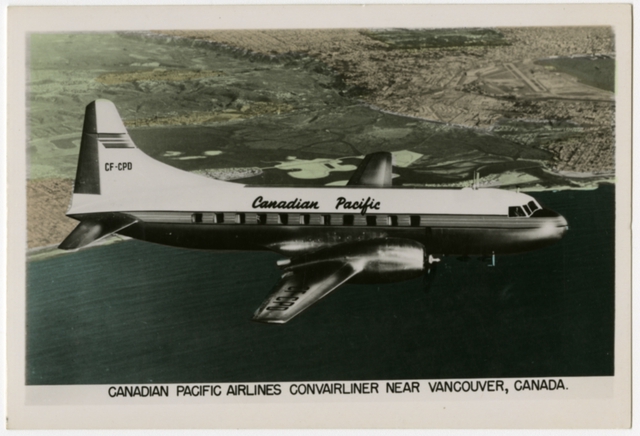 Postcard: Canadian Pacific Airlines, Convair 240