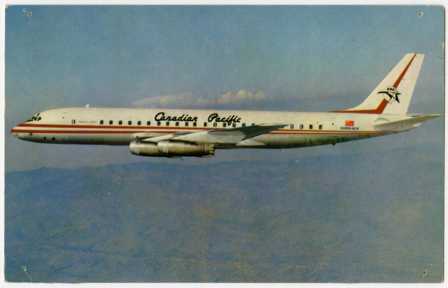 Postcard: Canadian Pacific, Douglas DC-8