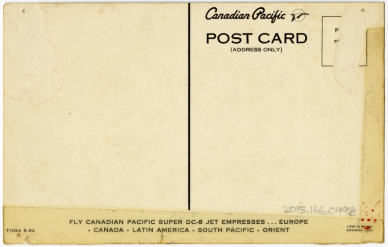 Image: postcard: Canadian Pacific Airlines, Douglas DC-8