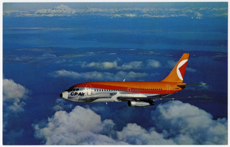 Image: postcard: CP Air, Boeing 737