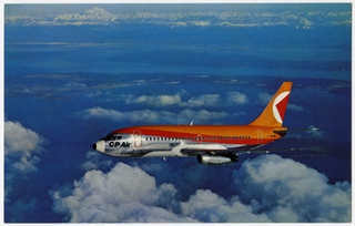 Image: postcard: CP Air, Boeing 737