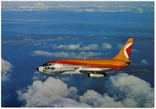 Image: postcard: CP Air, Boeing 737