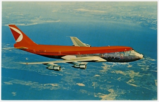 Image: postcard: CP Air, Boeing 747