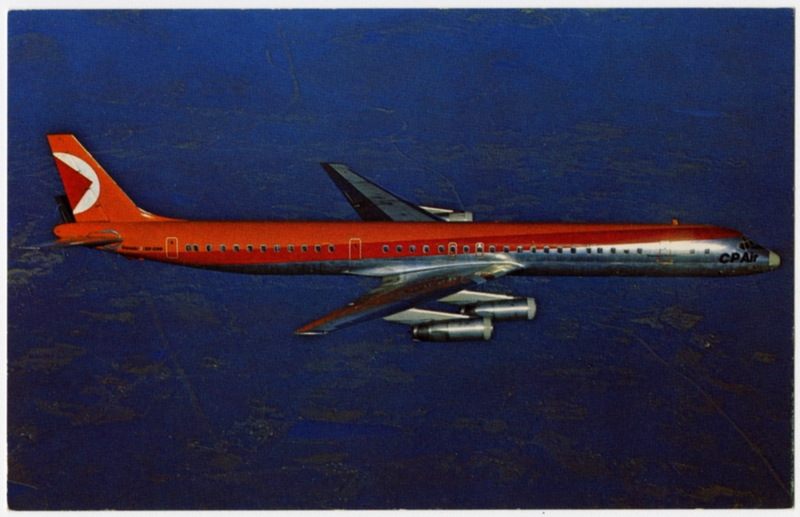 Image: postcard: CP Air, Douglas DC-8