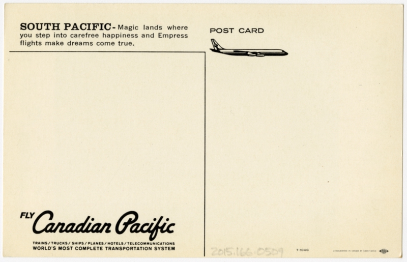 Image: postcard: Canadian Pacific Airlines