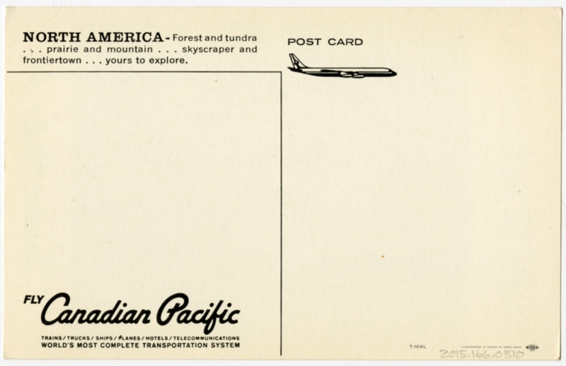 Image: postcard: Canadian Pacific Airlines 