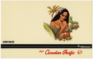 Image: postcard: Canadian Pacific Airlines 