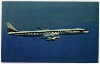 Image: postcard: Capitol International Airways, Douglas DC-8