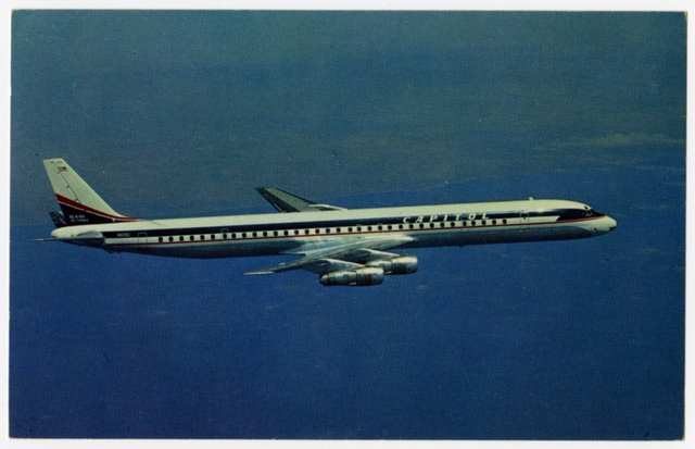 Postcard: Capitol International Airways, Douglas DC-8