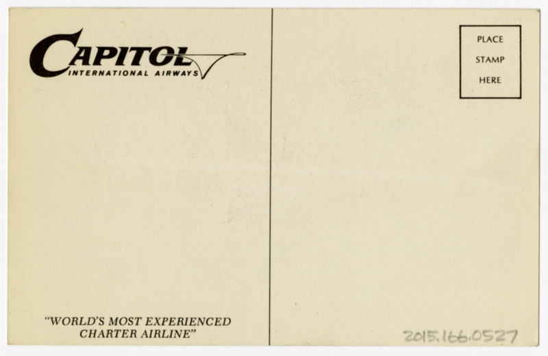 Image: postcard: Capitol International Airways, Douglas DC-8
