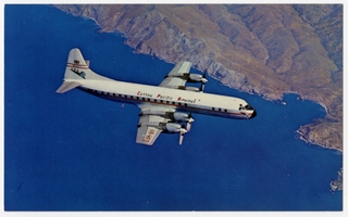 Image: postcard: Cathay Pacific Airways, Lockheed L-188 Electra
