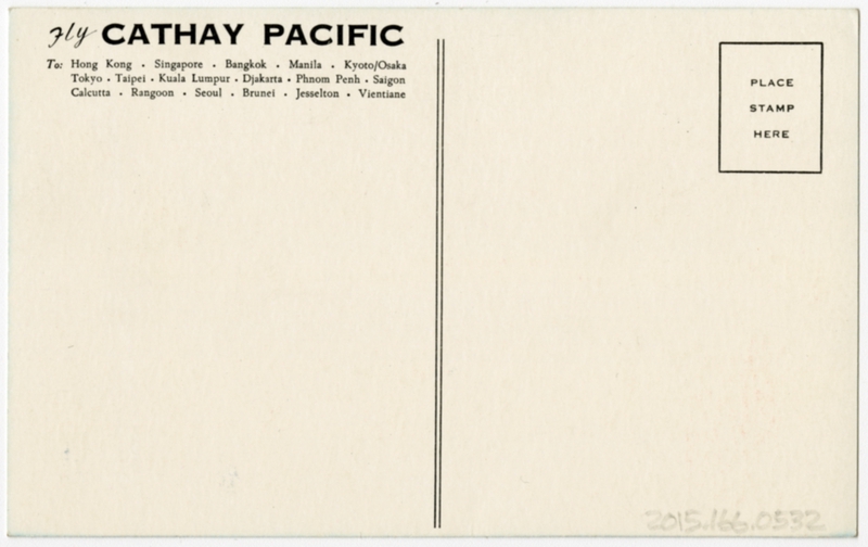 Image: postcard: Cathay Pacific Airways, Convair 880-22M