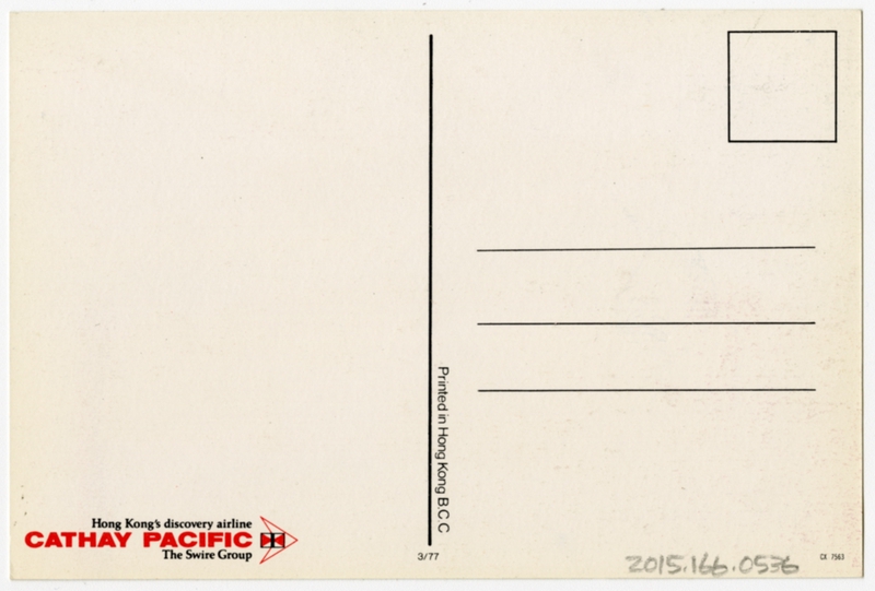 Image: postcard: Cathay Pacific Airways