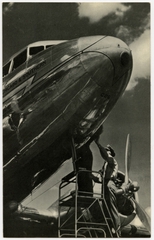 Image: postcard: Chicago and Southern Air Lines (C&S), Douglas DC-3