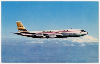 Image: postcard: Continental Airlines, Boeing 707