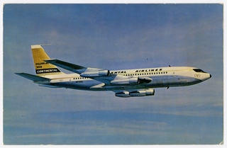 Image: postcard: Continental Airlines, Boeing 720B