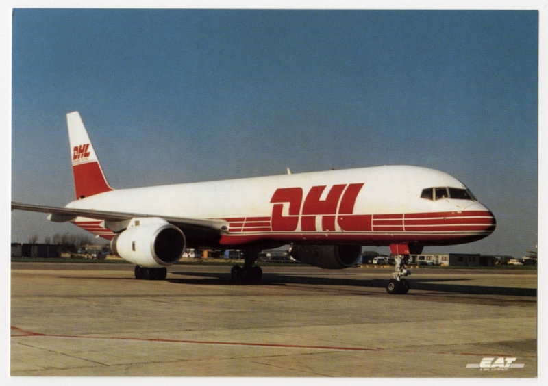 Image: postcard: DHL Express, Boeing 757-23AF