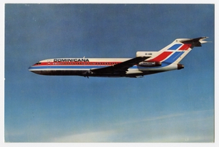 Image: postcard: Dominicana de Aviacion, Boeing 727