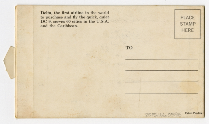 Image: postcard: Delta Air Lines, Douglas DC-9