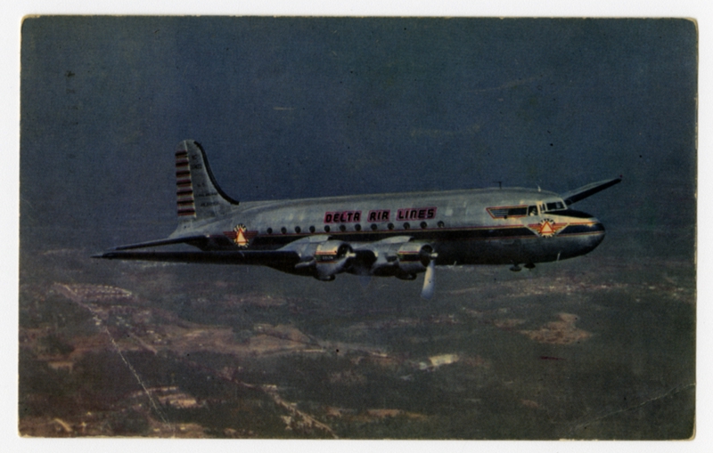 Image: postcard: Delta Air Lines