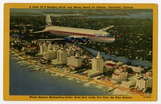 Image: postcard: Delta Air Lines, Douglas DC-6