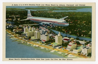 Image: postcard: Delta Air Lines / Chicago and Southern Air Lines (C&S), Douglas DC-6
