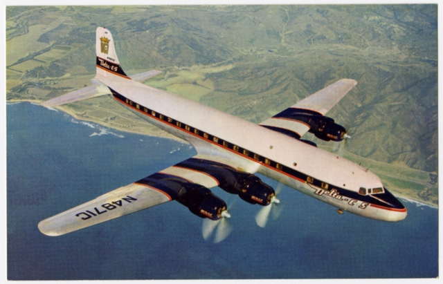 Postcard: Delta Air Lines, Douglas DC-7