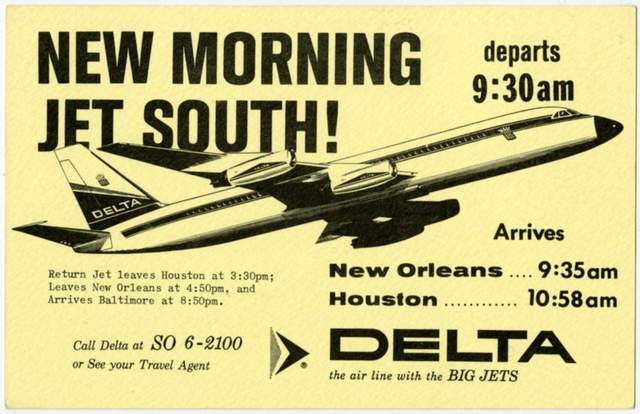 Postcard: Delta Air Lines