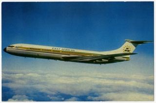 Image: postcard: East African Airways, Vickers VC10
