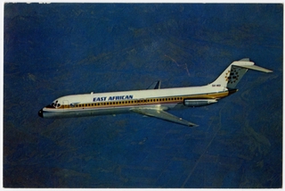 Image: postcard: East African Airways, Douglas DC-9-30