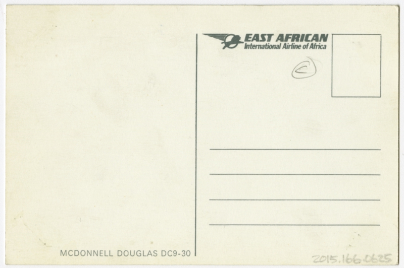 Image: postcard: East African Airways, Douglas DC-9-30