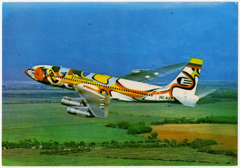 Image: postcard: Ecuatoriana de Aviacion, Boeing 720B