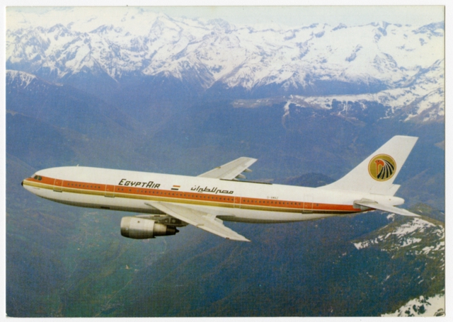 Postcard: EgyptAir, Airbus A300