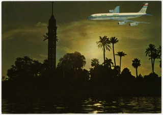 Image: postcard: EgyptAir