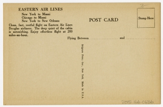 Image: postcard: Eastern Air Lines, Douglas