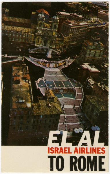 Image: postcard: El Al Israel Airlines, Rome