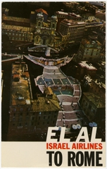 Image: postcard: El Al Israel Airlines, Rome