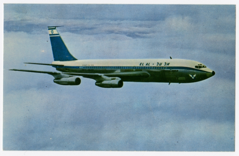 Image: postcard: El Al Israel Airlines, Boeing 720B