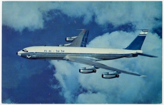 Image: postcard: El Al Israel Airlines, Boeing 707