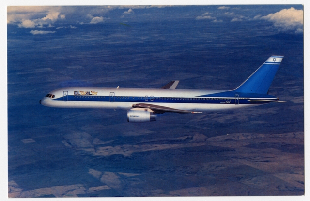 Postcard: El Al Israel Airlines, Boeing 757