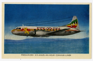 Image: postcard: Ethiopian Airlines, Convair ET-T-20