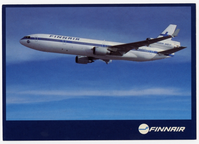Postcard: Finnair, McDonnell Douglas MD-11